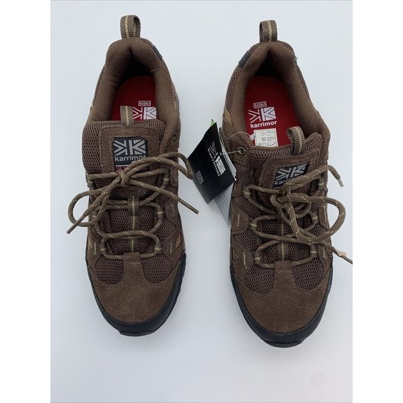 Karrimor Summit Trail Shoes. Mens Size 9.5. Brown Suede With Open Mesh Panels. main image 6